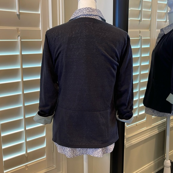 Navy blue, Light weight cardigan, Small - Picture 2 of 6